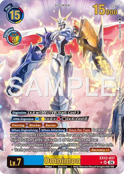 EX12-037 Omnimon Alternate Art Single