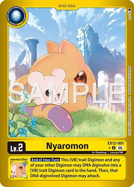 EX12-001 Nyaromon Limited Foil Single