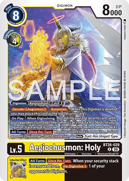 BT26-029 Aegiochusmon Holy Single