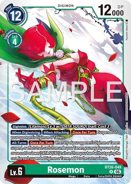 BT26-049 Rosemon Single