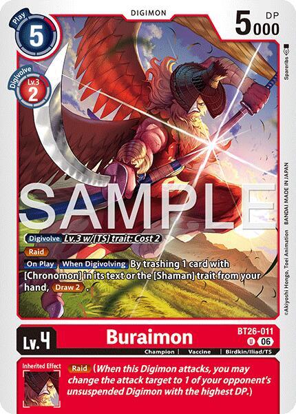 BT26-011 Buraimon Single