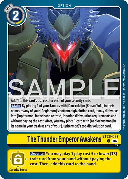 BT26-097 The Thunder Emperor Awakens Single