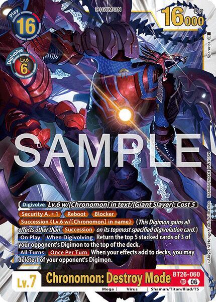 BT26-060 Chronomon Destroy Mode Single