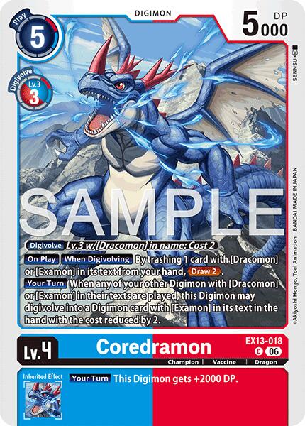 EX13-018 Coredramon EX13 018 Single