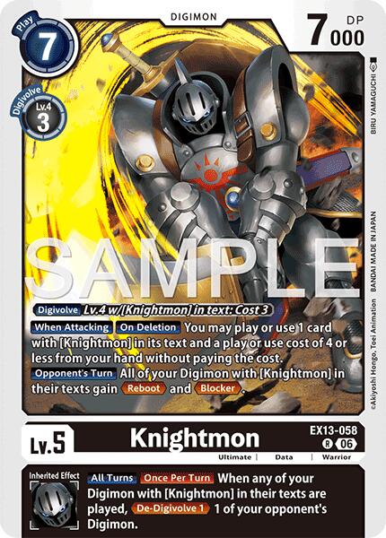 EX13-058 Knightmon Single