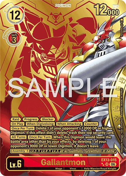 EX13-015 Gallantmon Rare Pull Single