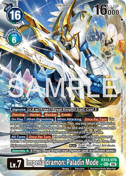EX13-076 Imperialdramon Paladin Mode Alternate Art Single