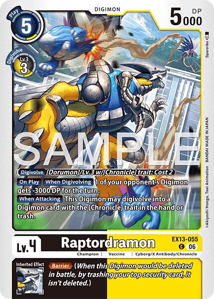 EX13-055 Raptordramon Single