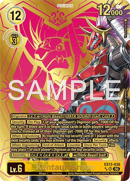 EX13-036 Kentaurosmon Rare Pull Single