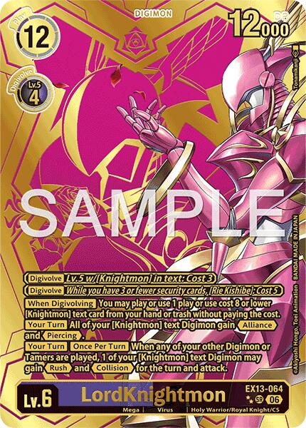 EX13-064 LordKnightmon Rare Pull Single