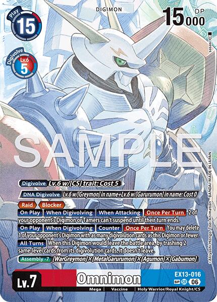 EX13-016 Omnimon SP Single