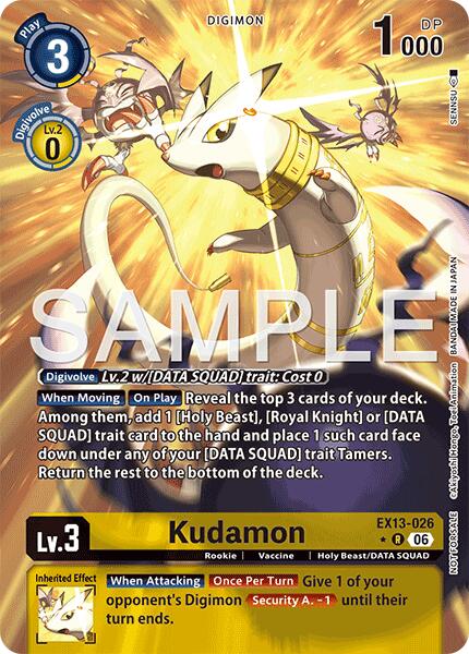 EX13-026 Kudamon Extended Art Single