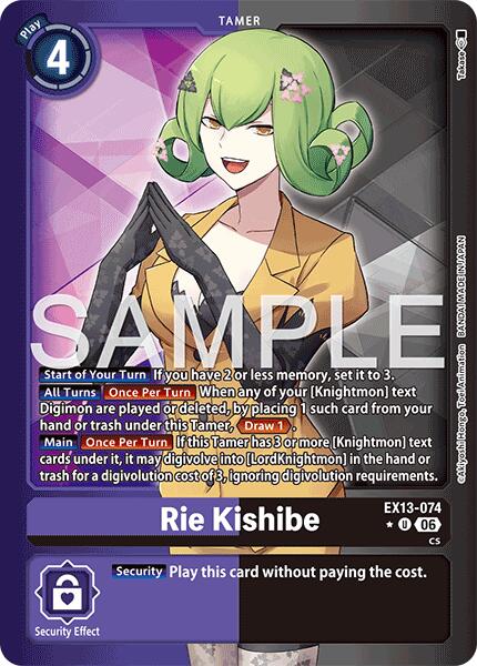 EX13-074 Rie Kishibe Alternate Art Single