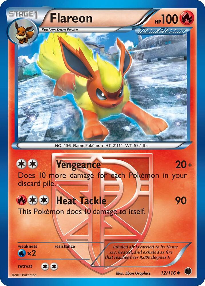 Flareon (Team Plasma) 12/116 Single