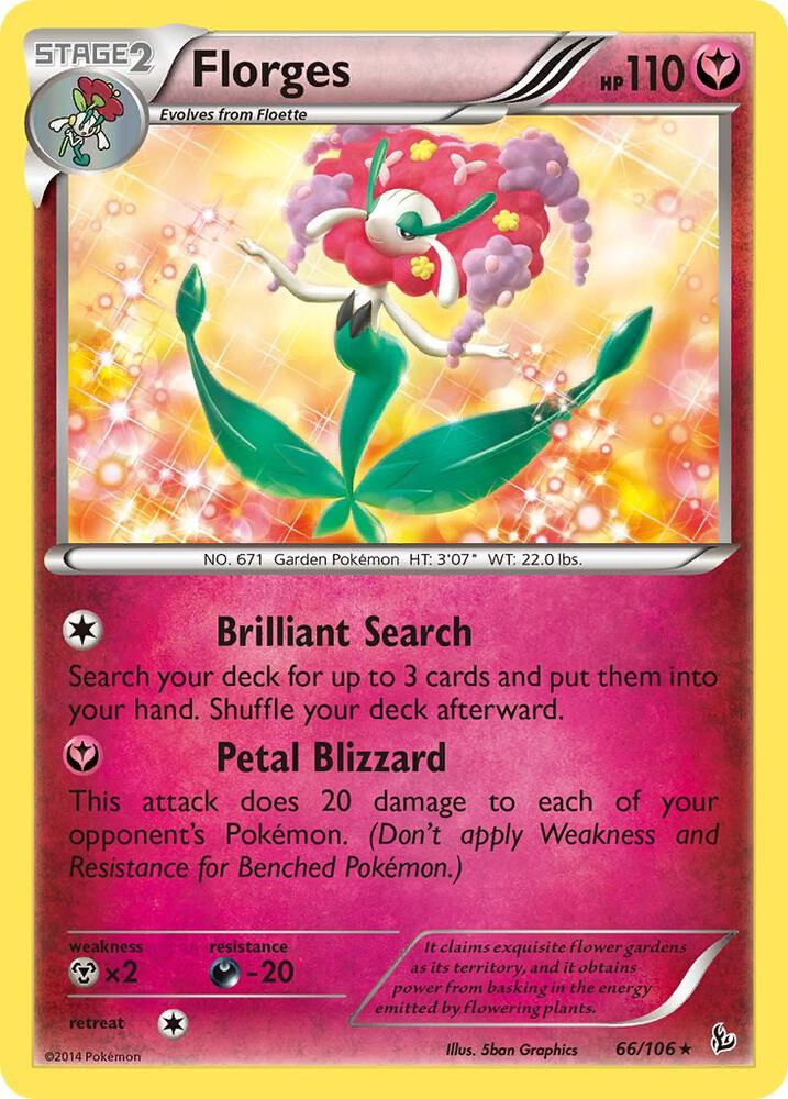 Florges 66/106 Holo Single