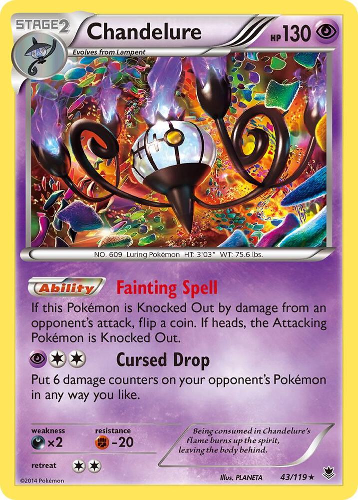 Chandelure 43/119 Holo Single