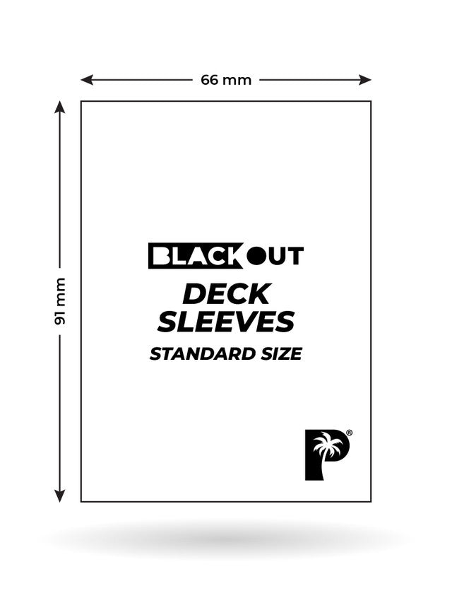 Palms Off Gaming Blackout Deck Sleeves - Green