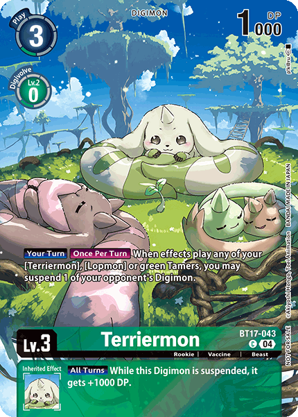 BT17-043 Terriermon (Alternate Art) Single