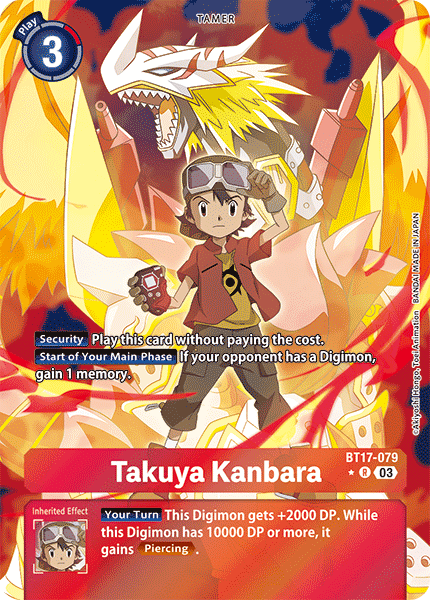 BT17-079 Takuya Kanbara (Alternate Art) Single