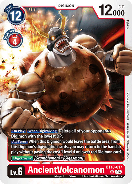BT18-017 AncientVolcanomon Single