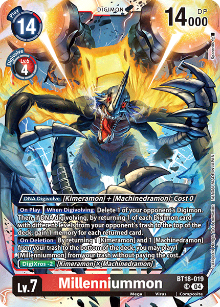 BT18-019 Millenniummon Single