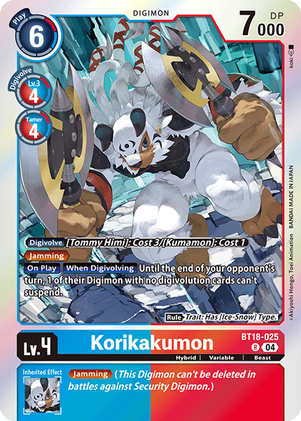 BT18-025 Korikakumon Single