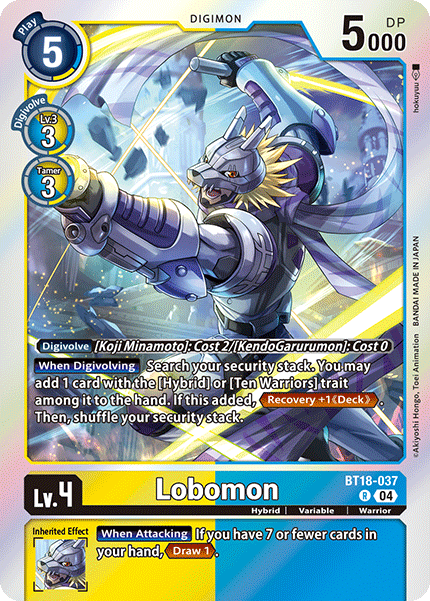 BT18-037 Lobomon Single
