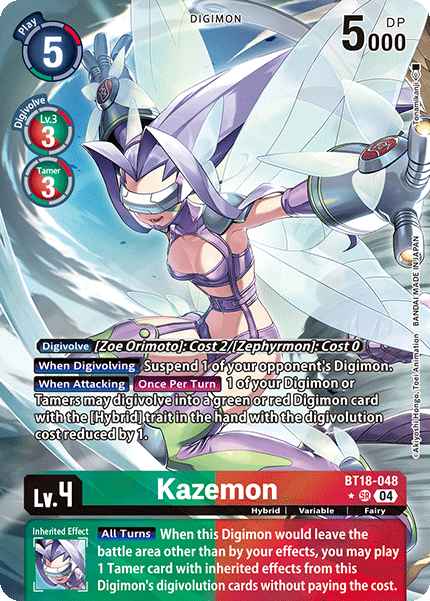 BT18-048 Kazemon Alt Art Single