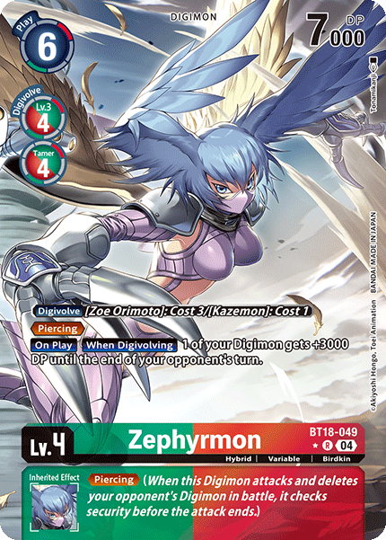 BT18-049 Zephyrmon Alt Art Single