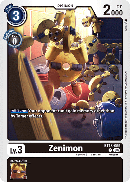 BT18-059 Zenimon Single