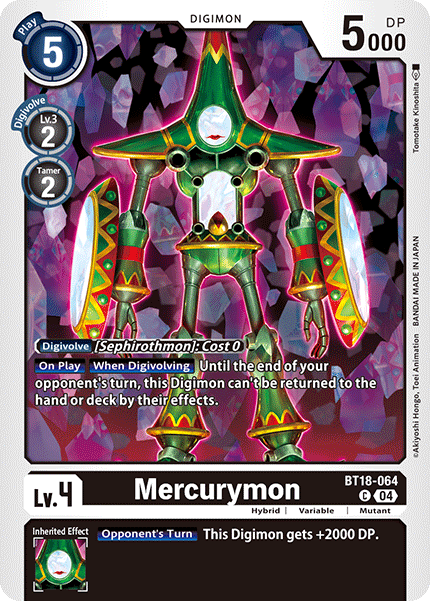 BT18-064 Mercurymon Single