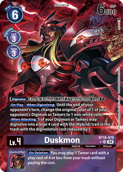 BT18-078 Duskmon Alt Art Single