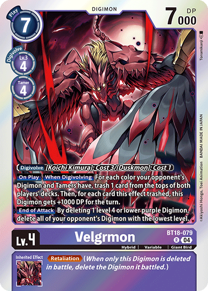 BT18-079 Velgrmon Single