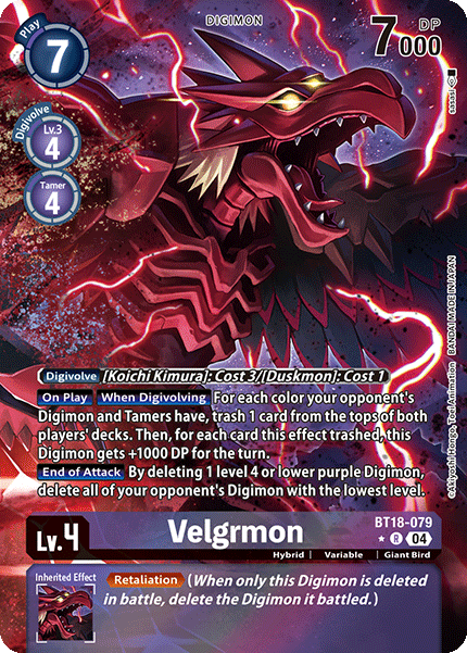 BT18-079 Velgrmon Alt Art Single