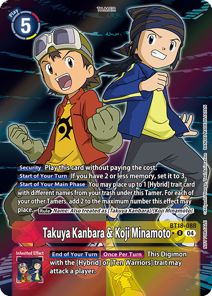 BT18-088 Takuya Kanbara & Koji Minamoto Alt Art Single