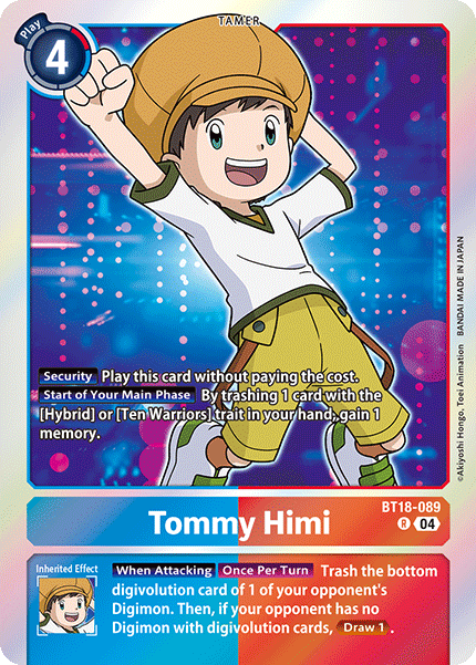 BT18-089 Tommy Himi Single