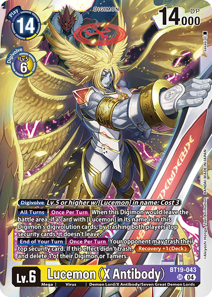 BT19-043 Lucemon (X Antibody) Single