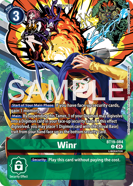 BT19-084 Winr (Digimon Liberator Debuggers Set) Single