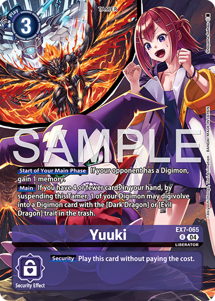 EX7-065 Yuuki (Digimon Liberator Debuggers Set) Single