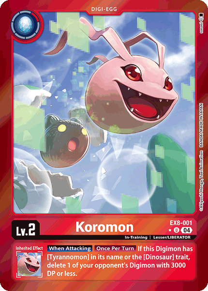 EX8-001 Koromon Alt Art Single