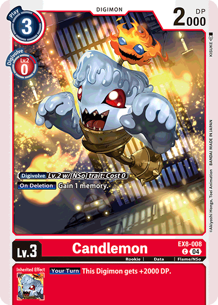 EX8-008 Candlemon Single