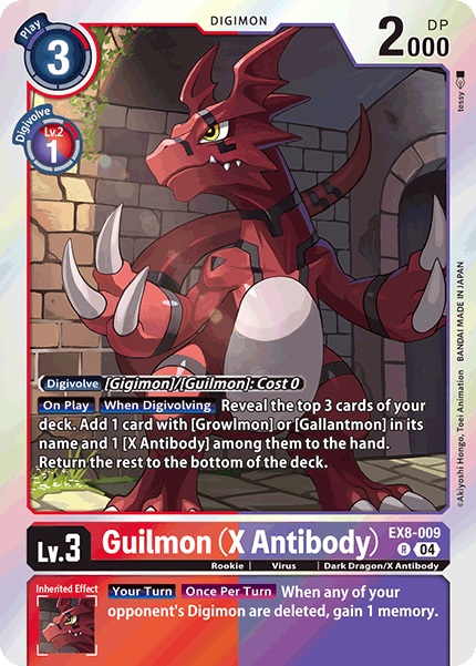 EX8-009 Guilmon (X Antibody) Single