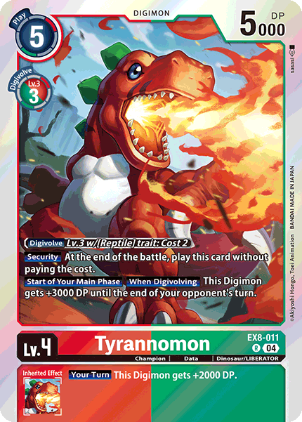 EX8-011 Tyrannomon Single