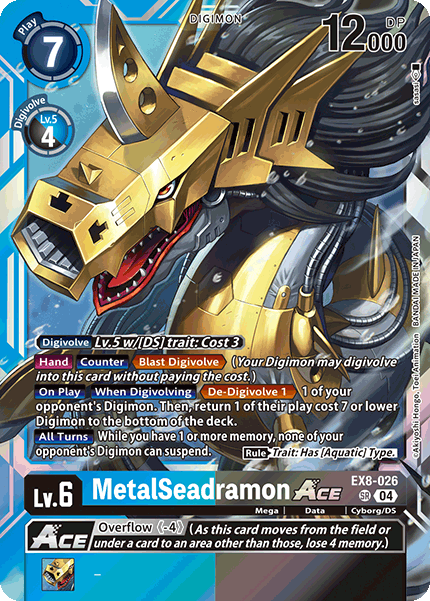 EX8-026 MetalSeadramon ACE Single