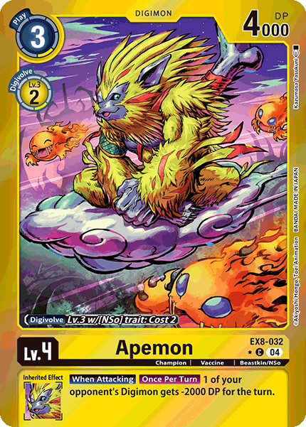EX8-032 Apemon Alt Art Single