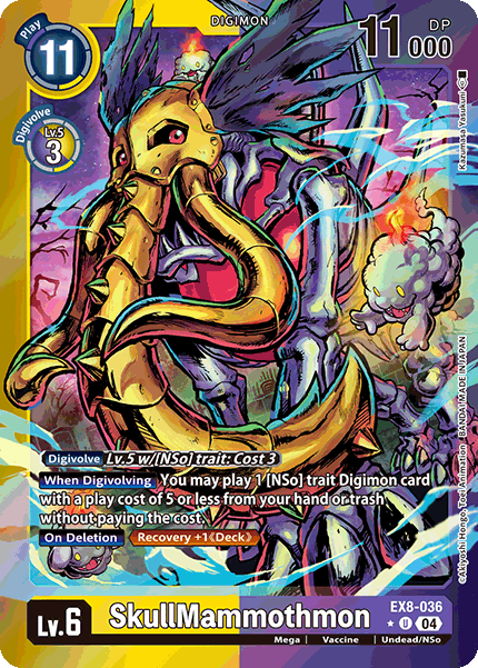 EX8-036 SkullMammothmon (Limited Foil) Single