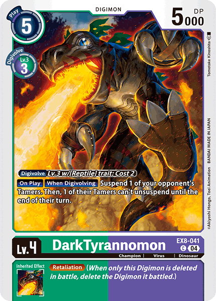 EX8-041 DarkTyrannomon Single