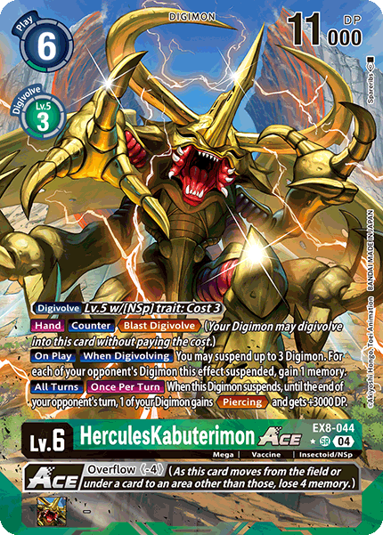 EX8-044 HerculesKabuterimon ACE Alt Art Single