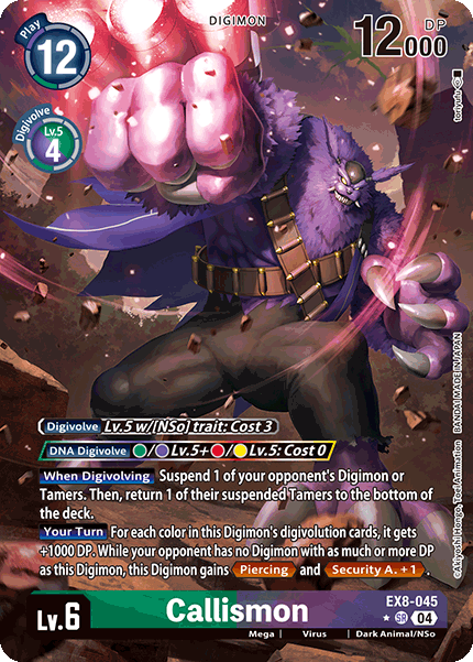 EX8-045 Callismon Alt Art Single