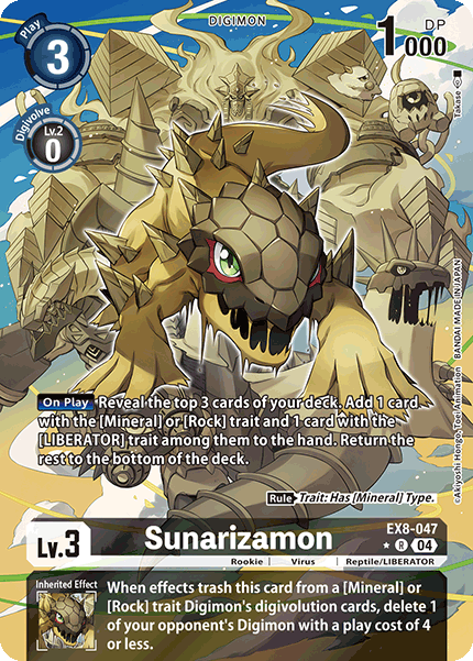 EX8-047 Sunarizamon (Alternate Art) Single